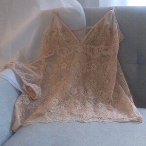 Sexy, pink, lace nightie